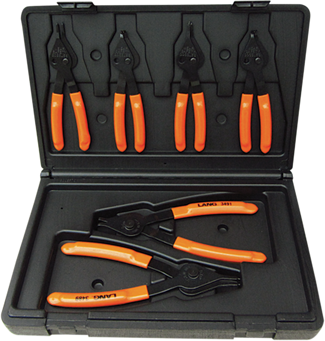 LANG TOOLS 6-Piece Snap Ring Plier Set - Plier Snap Ring Set / 6-Piece 3850-0319