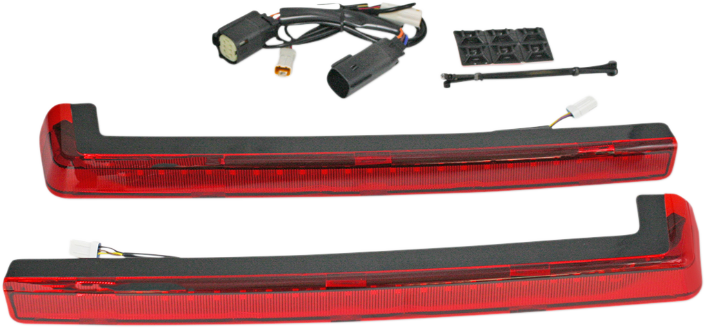 CUSTOM DYNAMICS LED Run/Brake/Turn Tour-Pak® Arms - Red Lens / '14-'25 2040-2501