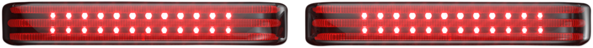 CUSTOM DYNAMICS Saddlebag LED Lights - Sequential / Chrome/Smoke 2040-2586
