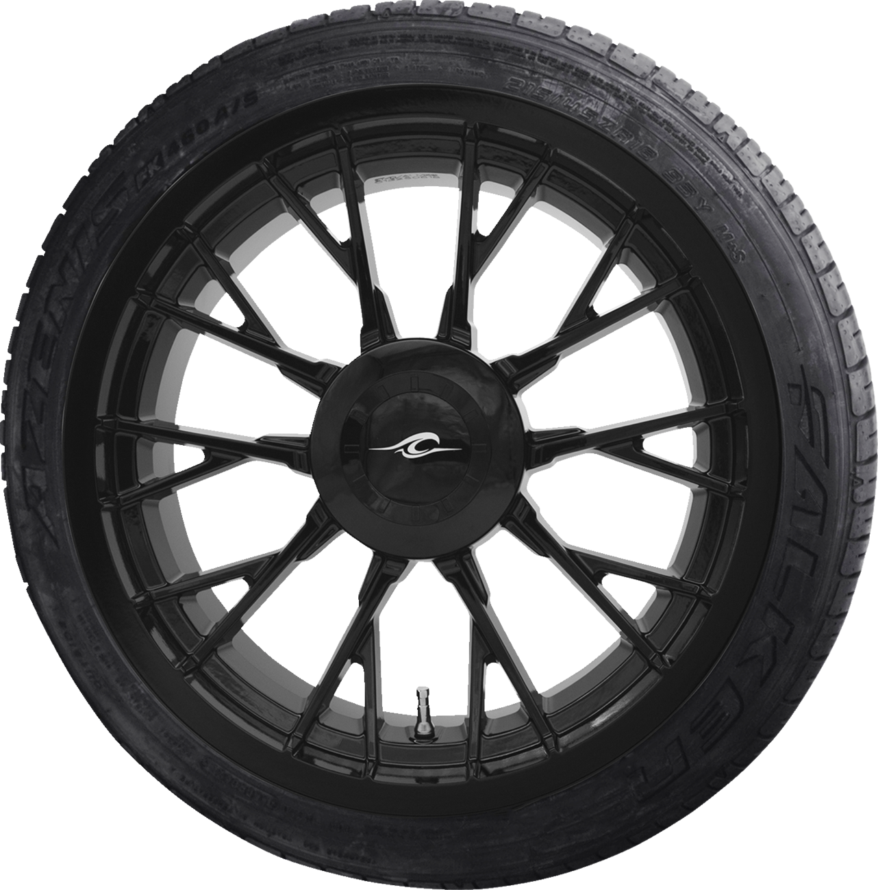 COASTAL MOTO Marlin 3D Rear Wheel - Solid Black (18") | Falken Tire 215/45R18 / Trike 0336-0045
