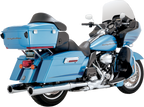 Vance & Hines Hi-Output Slip-On Mufflers - Chrome - '95-'16 FLT