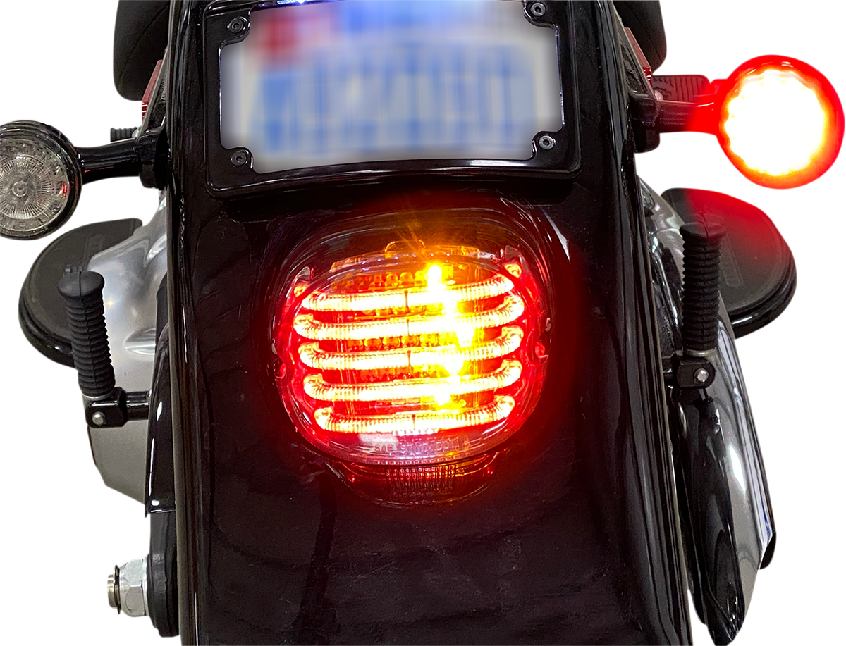 CUSTOM DYNAMICS Taillight/Turn Signal - Bottom Window / Smoke Lens 2010-1413