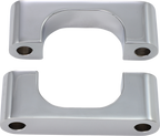 KLOCK WERKS Tire Hugger Front Fender Mounting Block - Hugger Front Fender Mounting Blocks / For 21" Wheels / Chrome 1410-0045