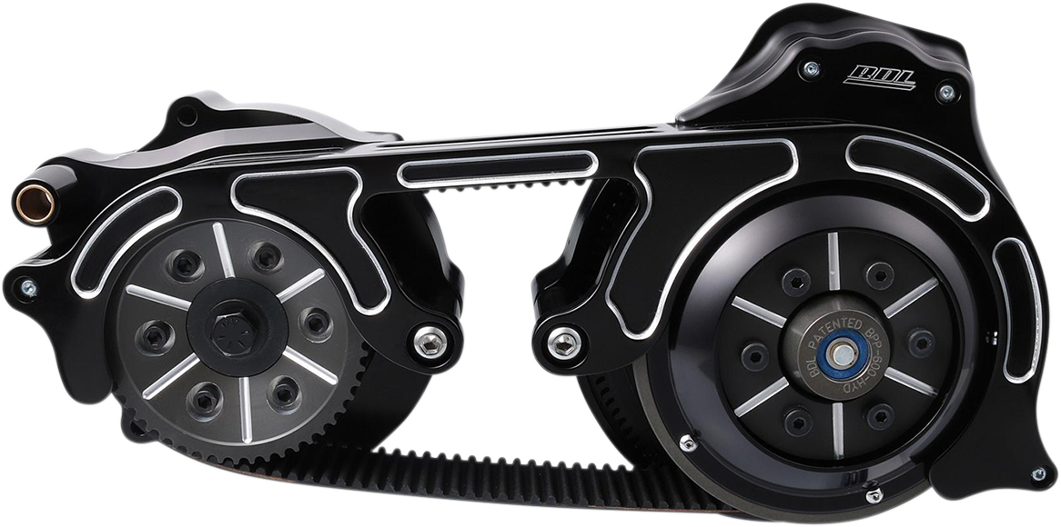 BELT DRIVES LTD. Open Belt Drive - 2" / Black / '07-'16 Big Twins 1120-0357