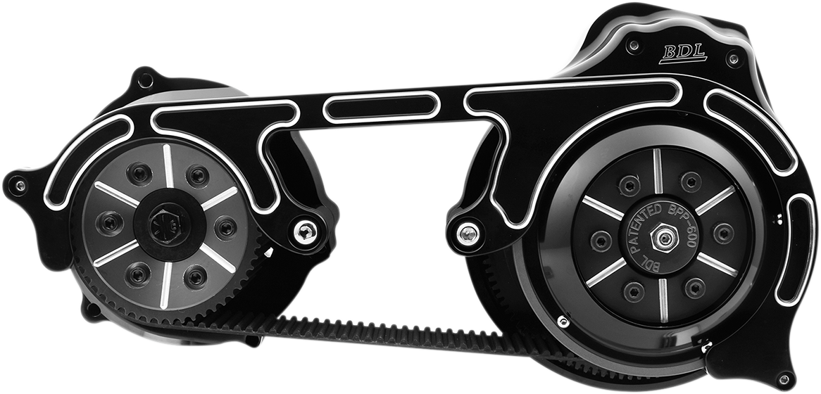 BELT DRIVES LTD. Open Belt Drive - 2" / Black / '07-'17 Softail 1120-0359