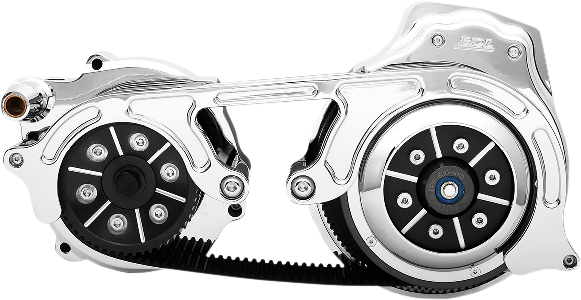 BELT DRIVES LTD. Open Belt Drive - 2" / Chrome / '07-'17 Softail 1120-0398