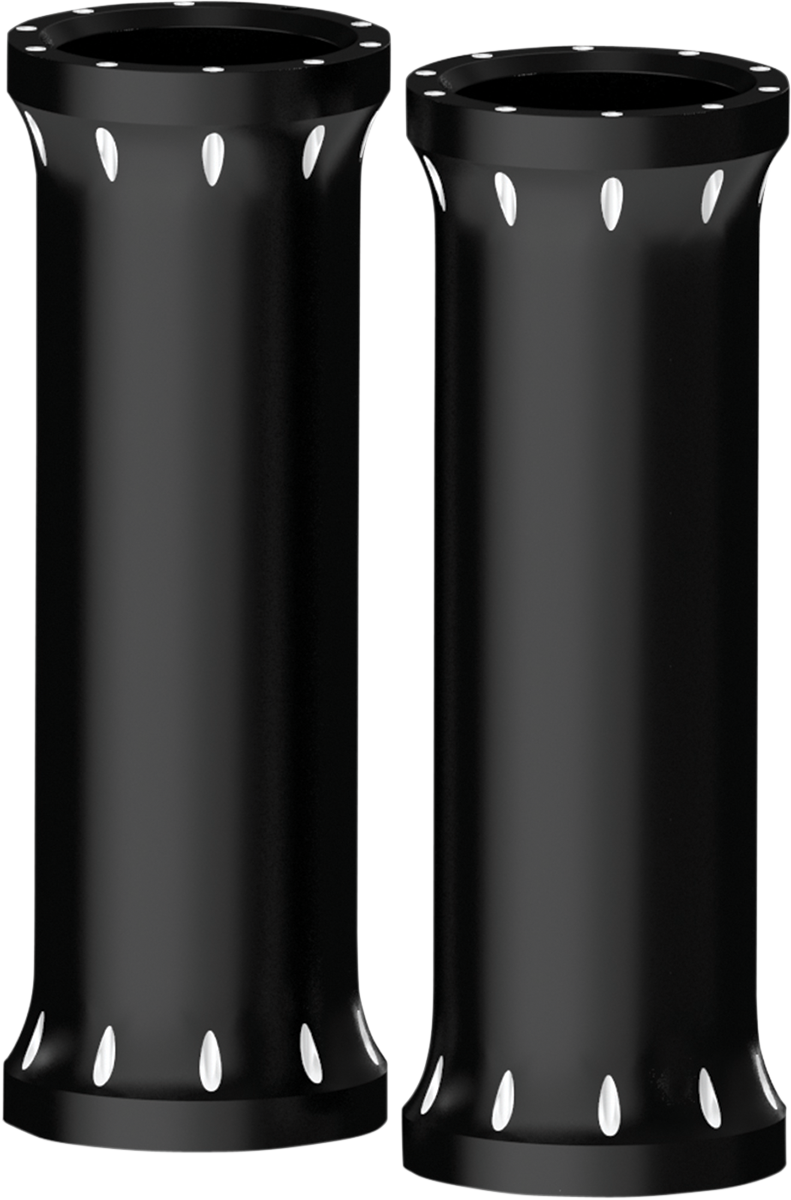 RSD Upper Fork Covers — Smoothie - Fork Covers / 39 mm / Upper / Smoothie / Gloss Black 0411-0062