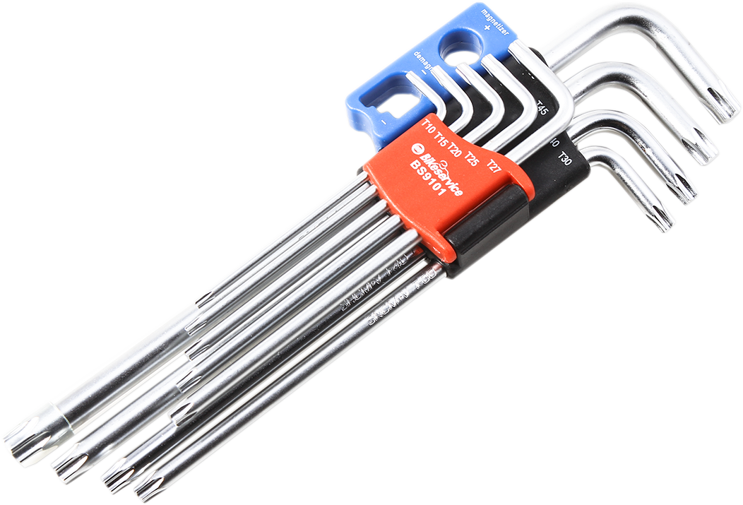 BIKESERVICE Key Set - Extra Long/Magnetic / Torx 3812-0662
