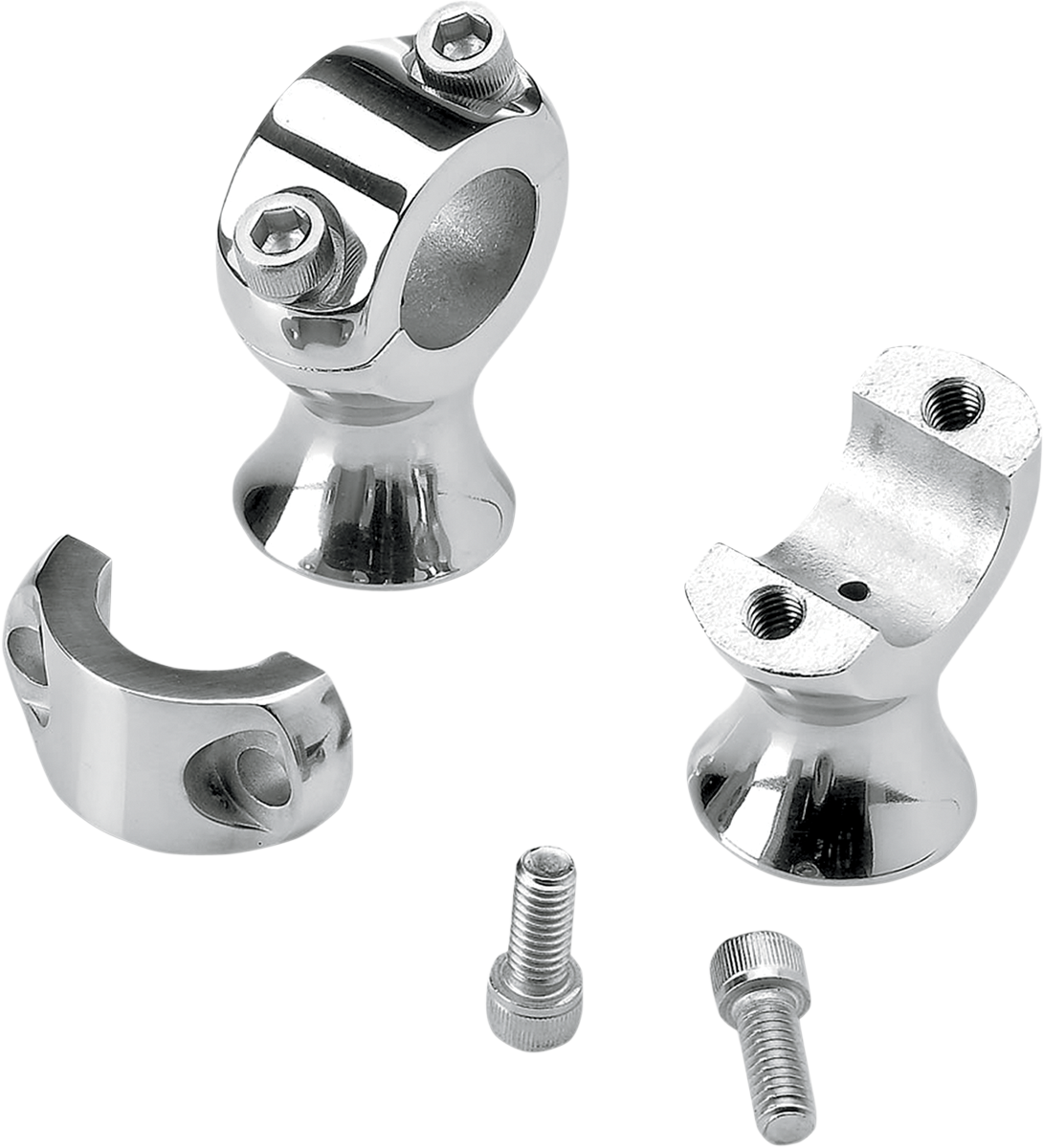 BILTWELL 1-3/4" Slimline Handlebar Risers - Polished 0602-0567