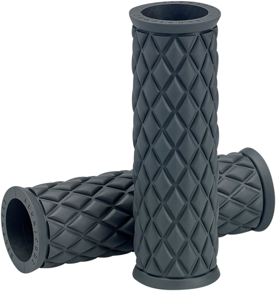 BILTWELL Alumicore Grips - Replacement / Gray 0630-2328