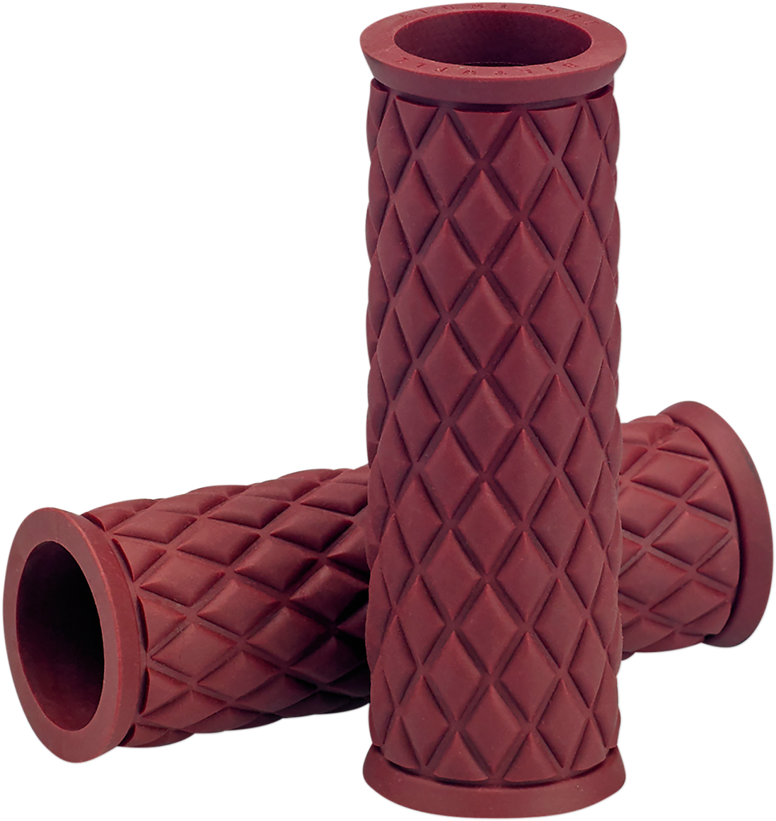 BILTWELL Alumicore Grips - Replacement / Oxblood 0630-2326