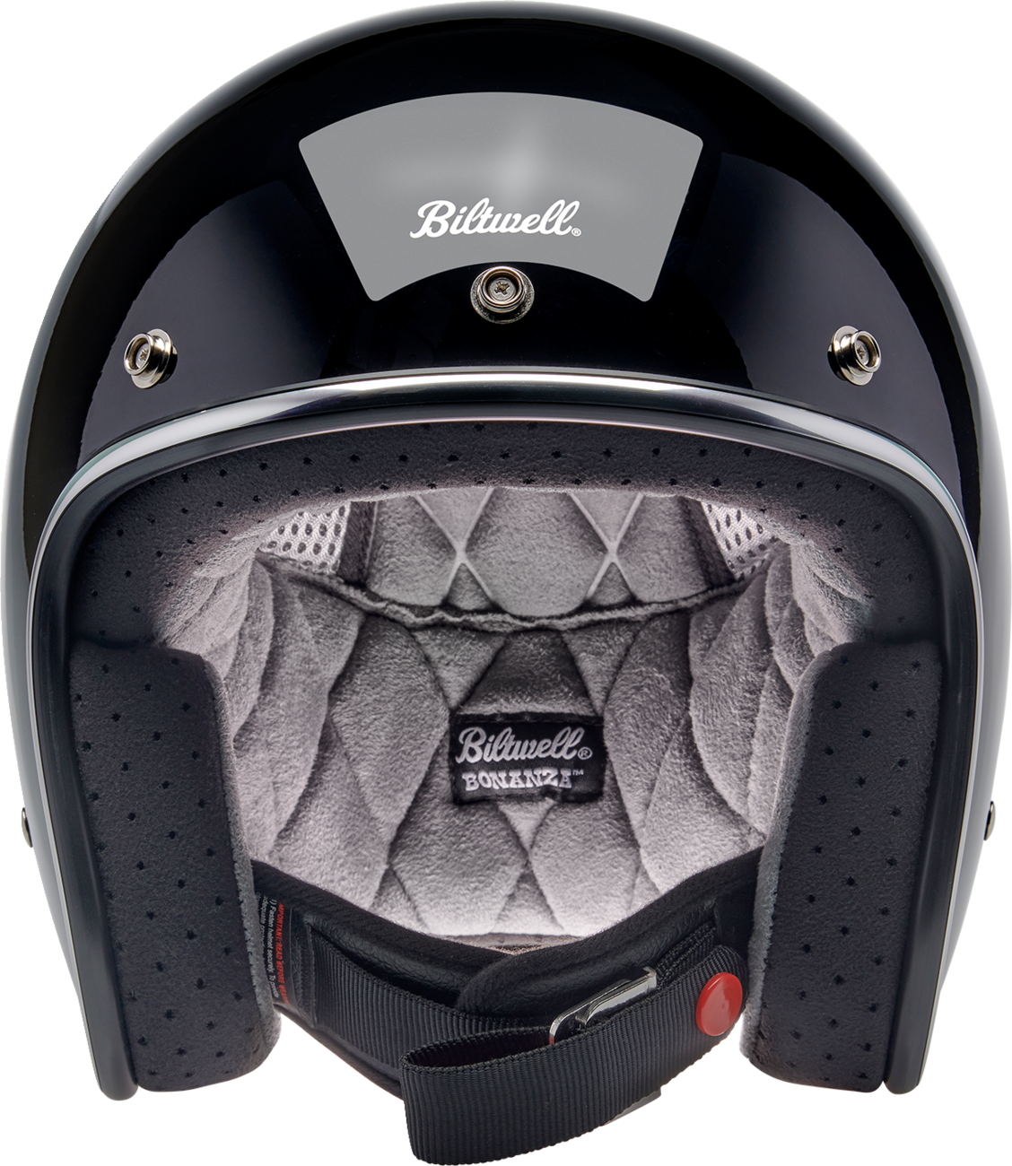 BILTWELL Bonanza Helmet - Gloss Black / Large 0104-1505