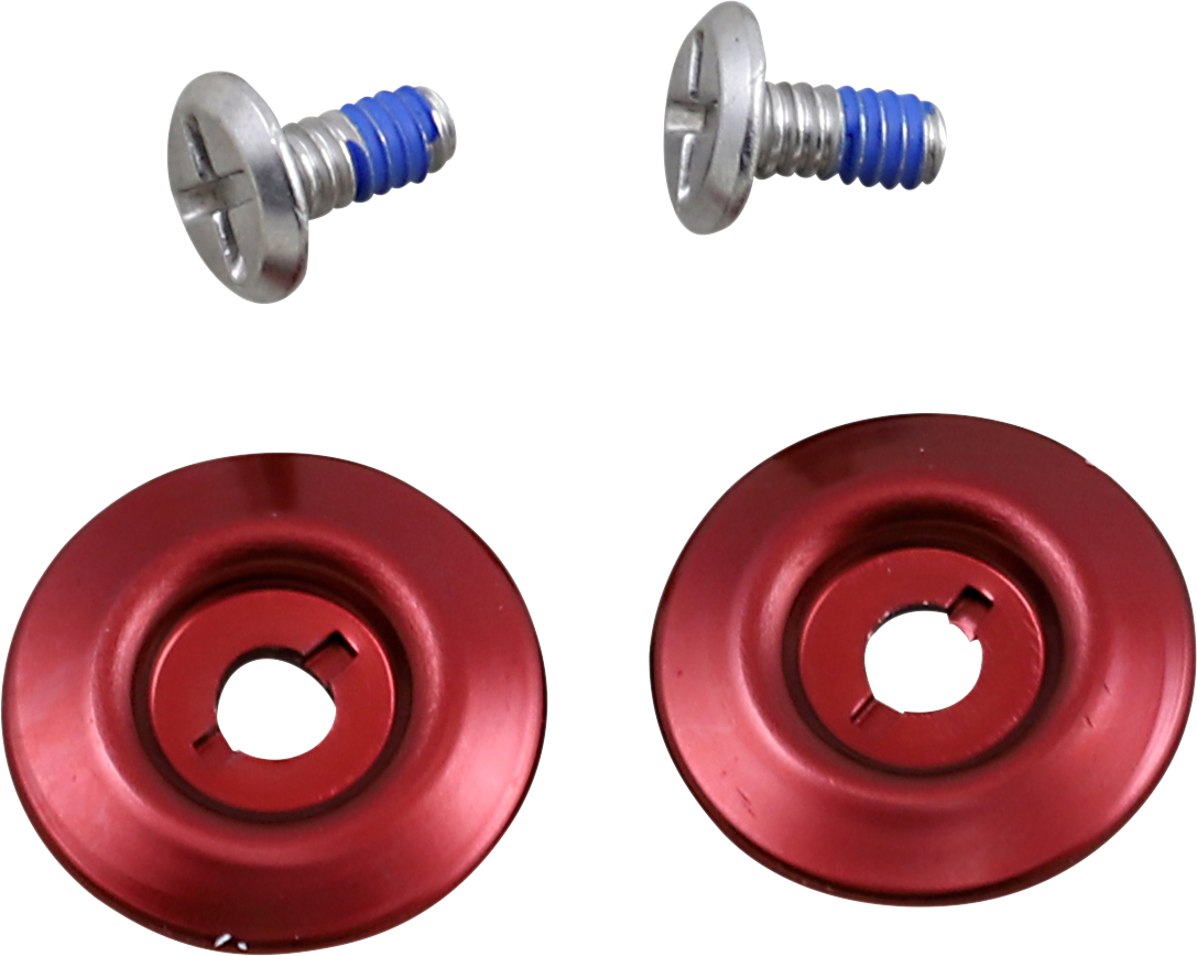 BILTWELL Gen 2 Hardware Kit - SS Screw / Red Baseplate 0133-1347