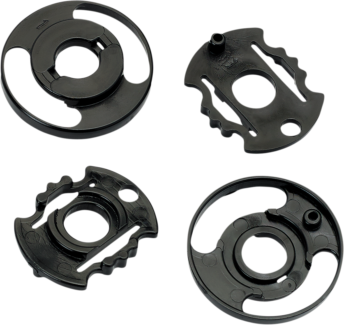 BILTWELL Gringo S/Lane Splitter Base Plate - Gen 2 / Black / Pair 0133-1282