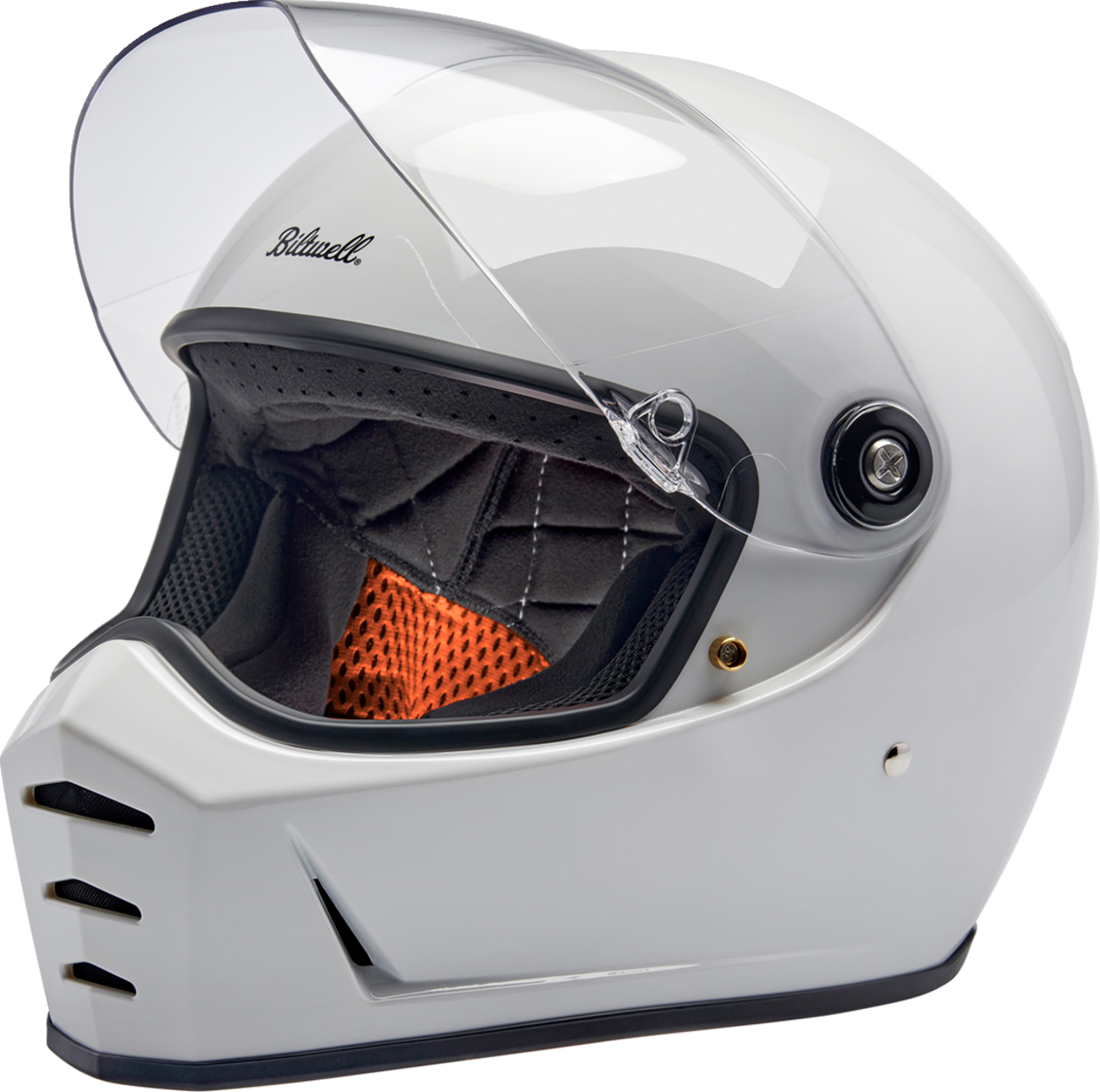 BILTWELL Lane Splitter Helmet - Gloss White / XL 0101-16696