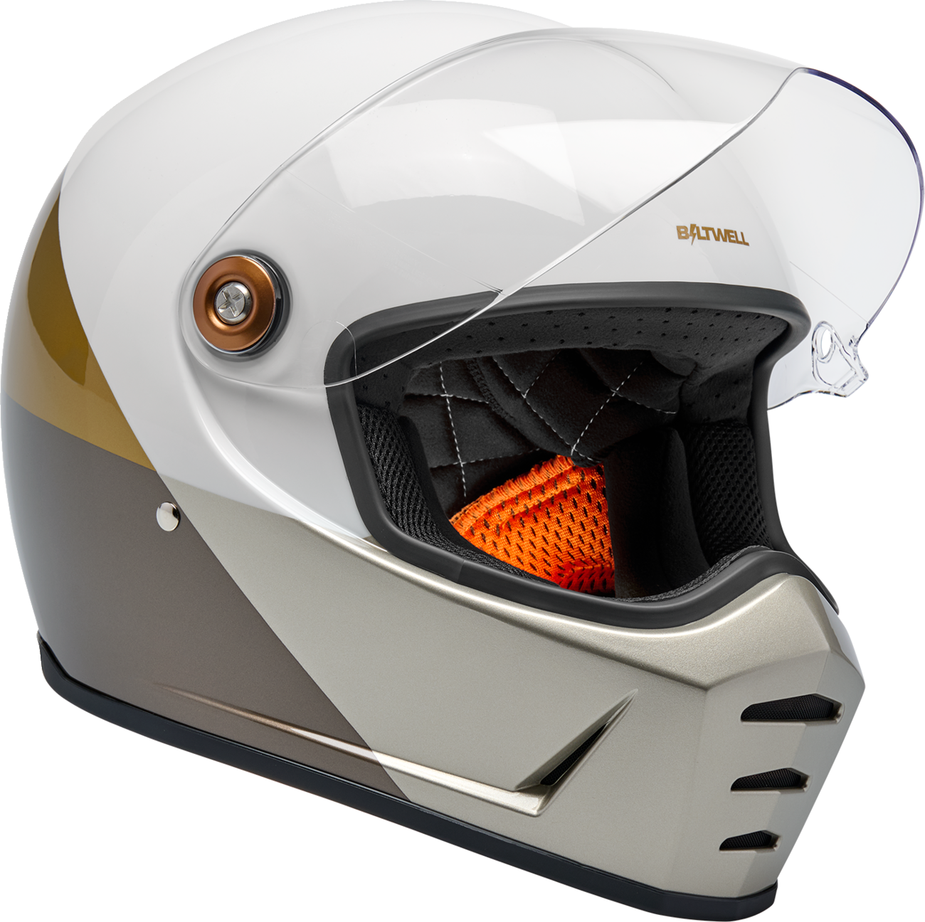 BILTWELL Lane Splitter Helmet - Intersection / Gold/Silver/Bronze / Medium 0101-20390