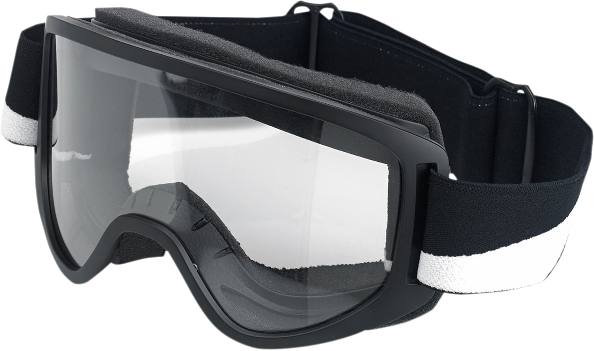 BILTWELL Moto 2.0 Goggle - Bolts / Black / Clear Lens 2601-2252