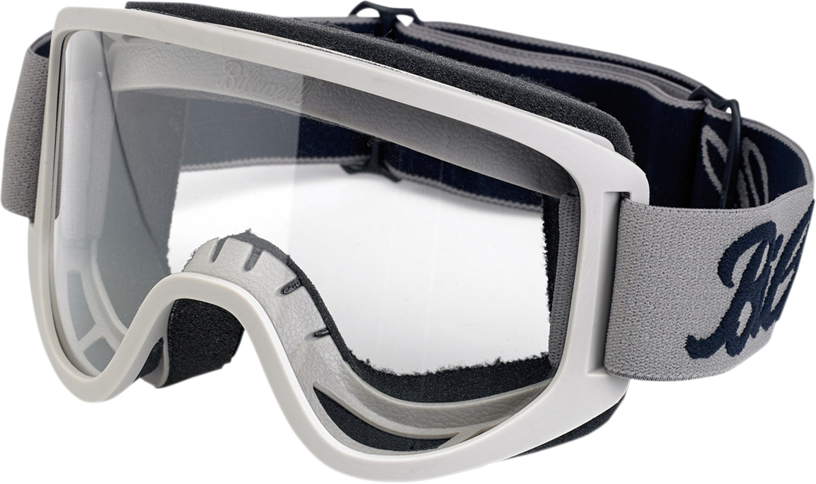 BILTWELL Moto 2.0 Goggle - Script / Titanium / Clear Lens 2601-2250