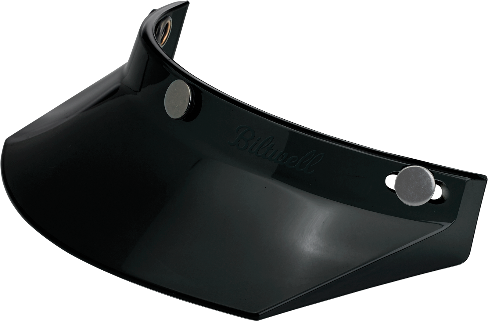 BILTWELL Moto 3-Snap Visor - Black 0132-1009