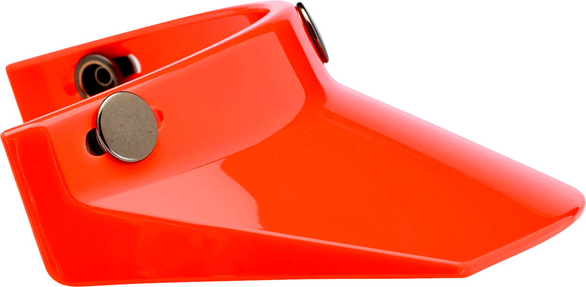 BILTWELL Moto 3-Snap Visor - Orange 0132-1140