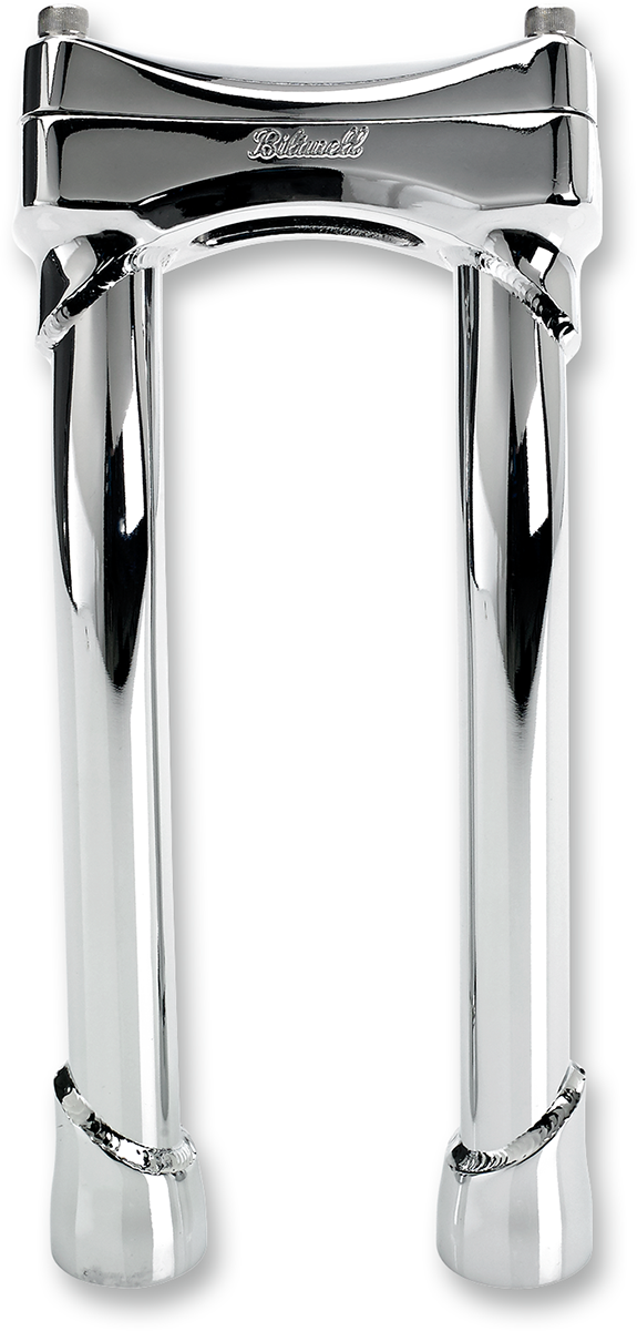 BILTWELL Murdock Handlebar Risers - Pullback / 10" / Chrome 0602-0896