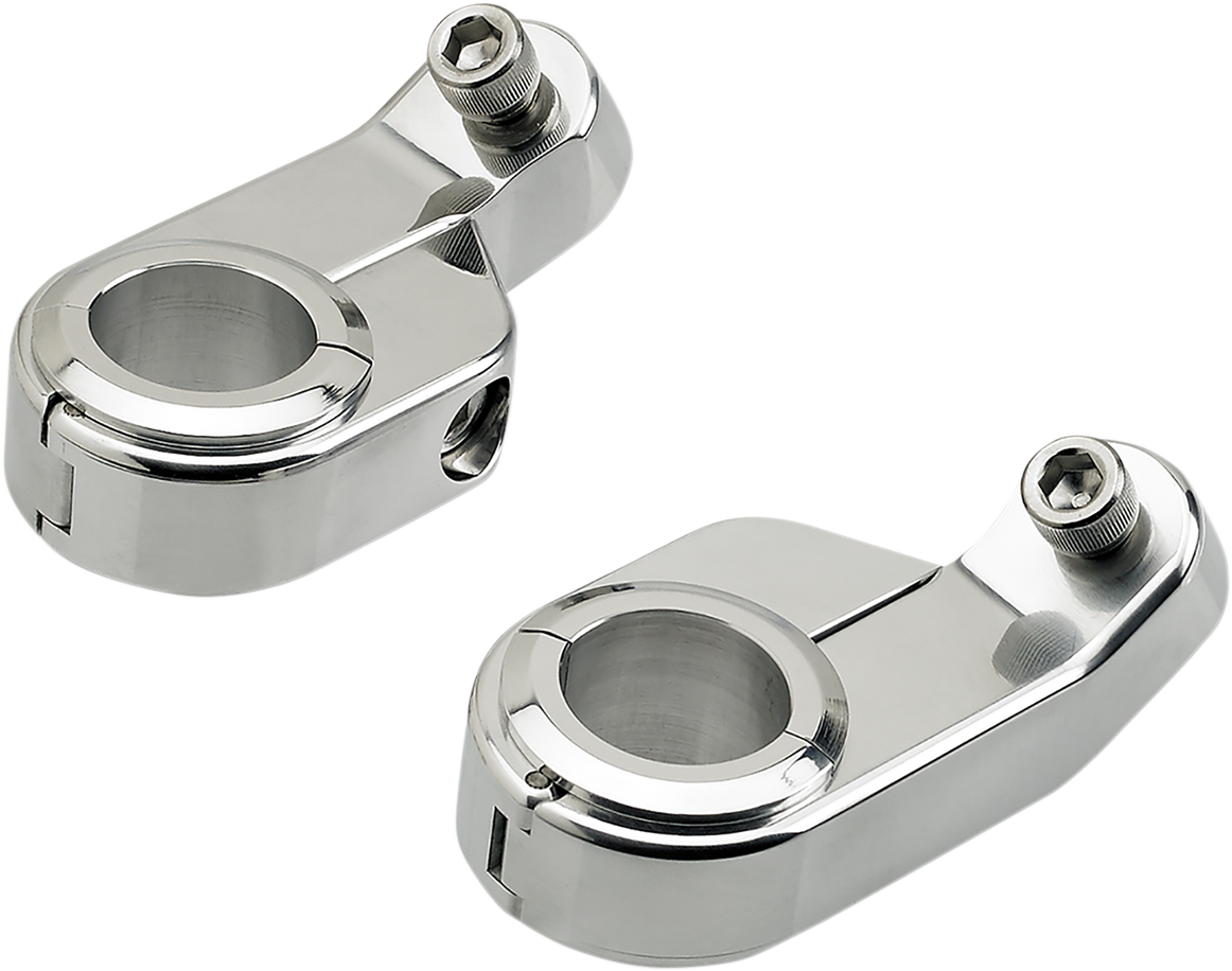 BILTWELL O/S Speed Clamps - Chrome / Angled 2210-0519