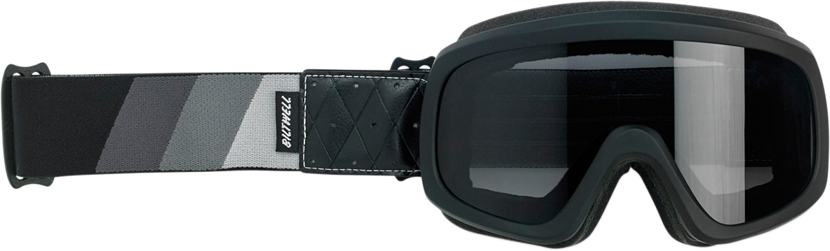 BILTWELL Overland 2.0 Goggle - Tri-Stripe / Black/Silver/Gray / Smoke Lens 2601-2579