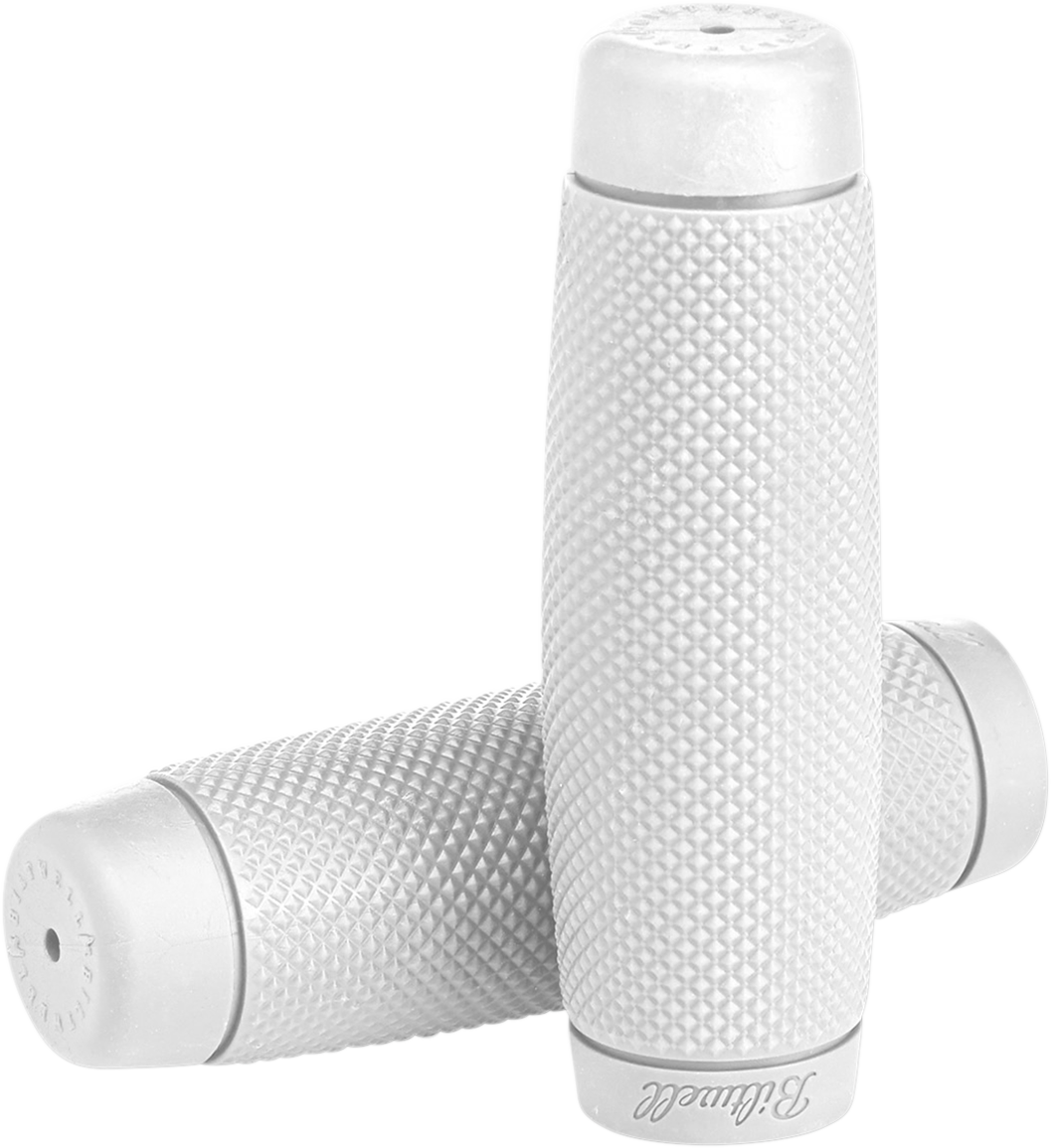 BILTWELL Recoil Bar Grips - 1" / White 0630-2340