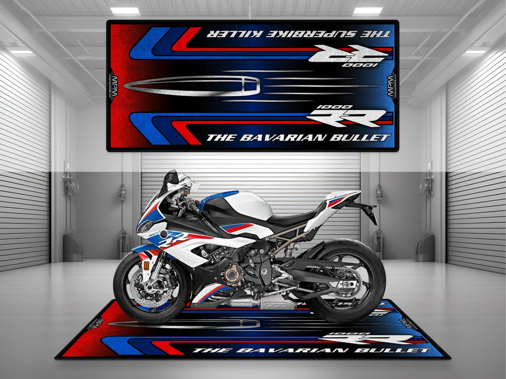 MPM Motorcycle Mat for BMW S1000RR "The Bavarian Bullet" - MM7244
