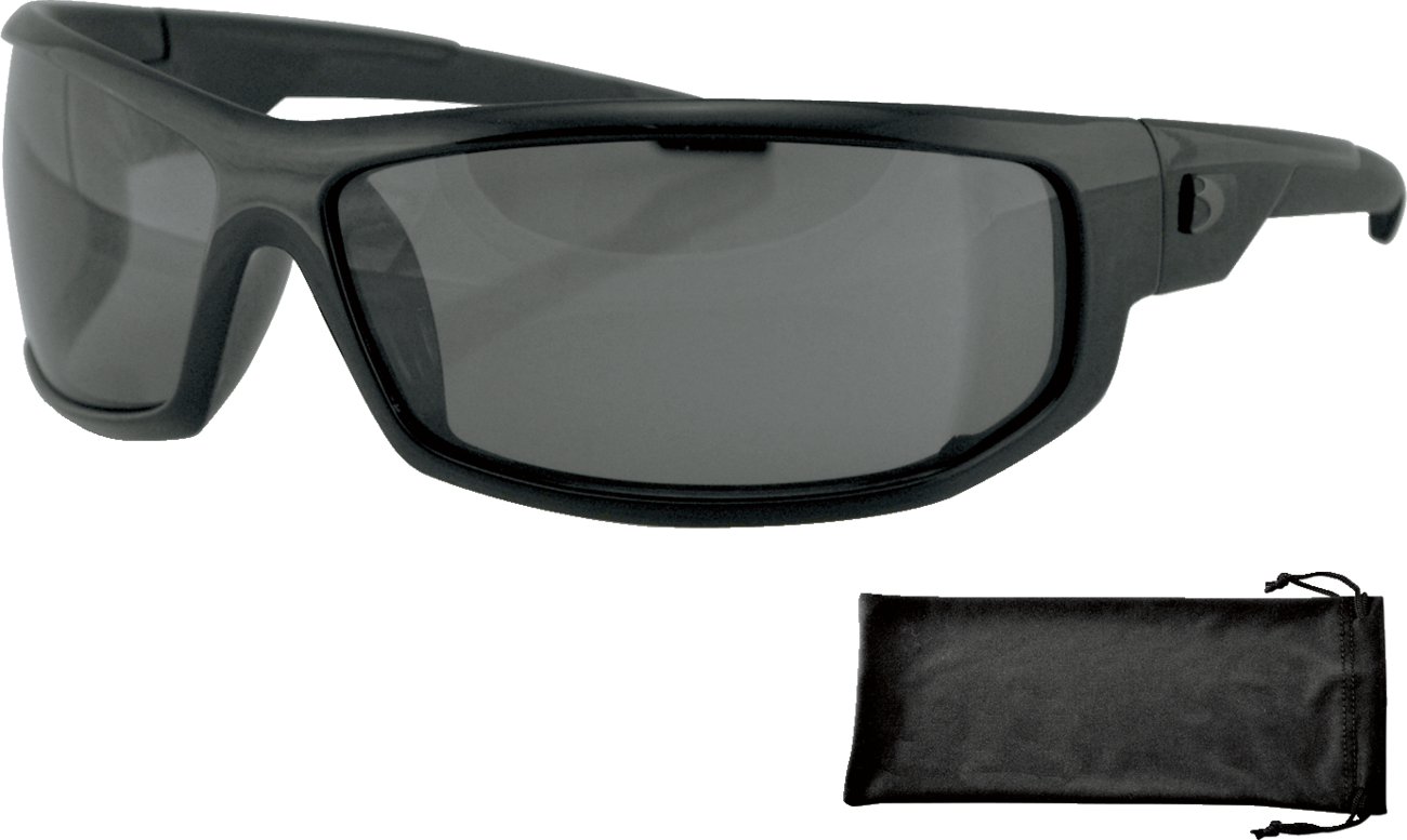 BOBSTER AXL Sunglasses - Gloss Black / Smoke Lens 2610-0606