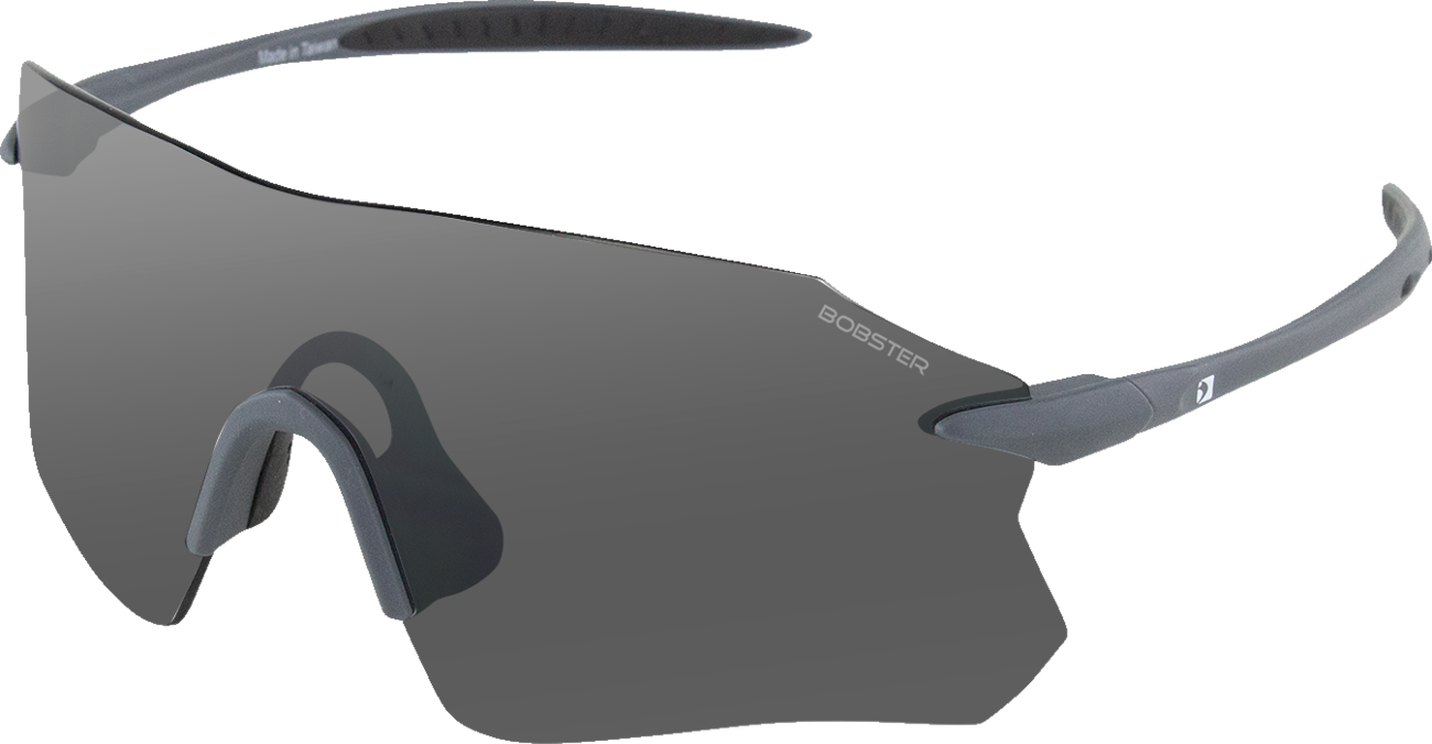 BOBSTER Aero Sunglasses - Matte Gray / Smoke Silver Mirror Lens 2610-1476