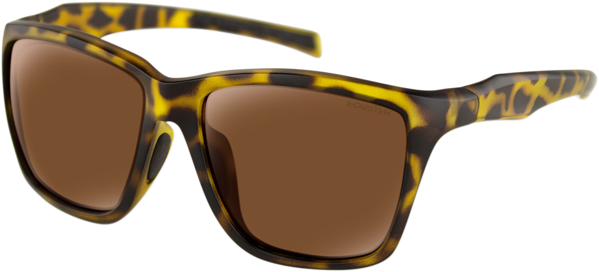 BOBSTER Anchor Sunglasses - Matte Brown Tortoise / Brown Polarized Lens 2610-1176
