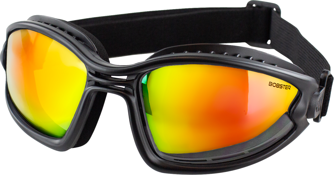 BOBSTER Ballast Convertible Goggle - Black / Crimson/Red/Yellow Mirror Lens 2601-4058