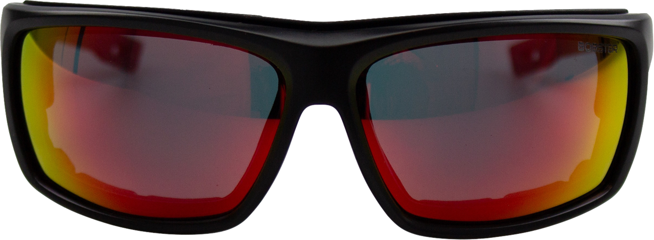 BOBSTER Deadwood Sunglasses - Matte Black / Gray Red Revo Lens 2610-1508