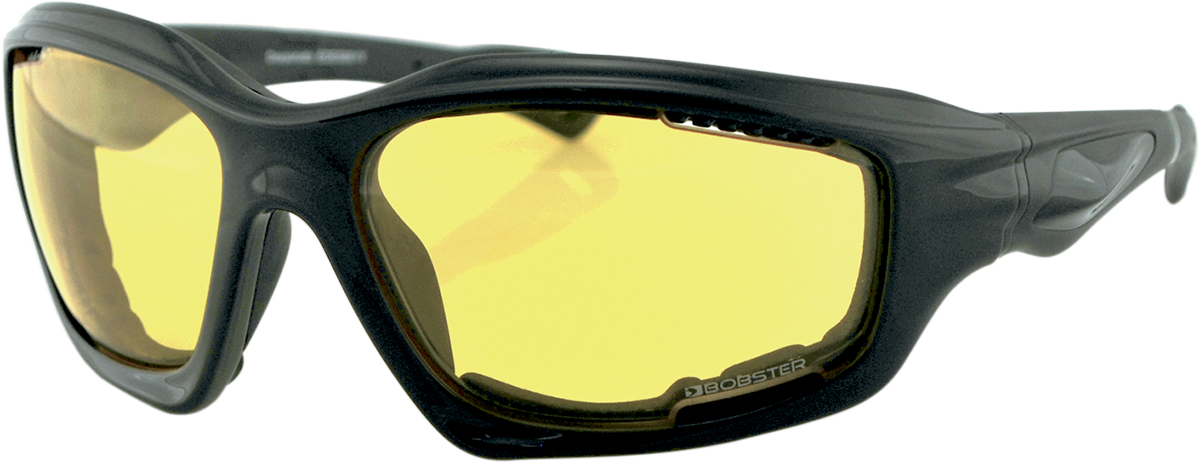 BOBSTER Desperado Sunglasses - Gloss Black / Yellow Lens 2610-0585