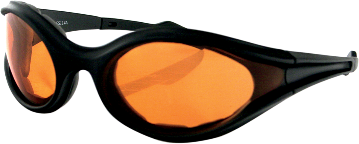 BOBSTER Foamerz Sunglasses - Matte Black / Amber Lens ES114A