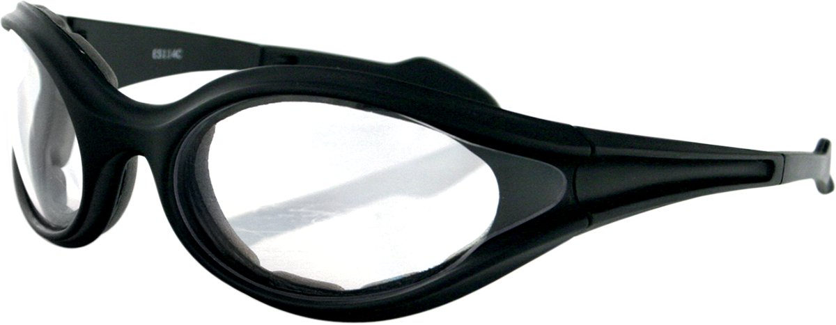 BOBSTER Foamerz Sunglasses - Matte Black / Clear Lens ES114C