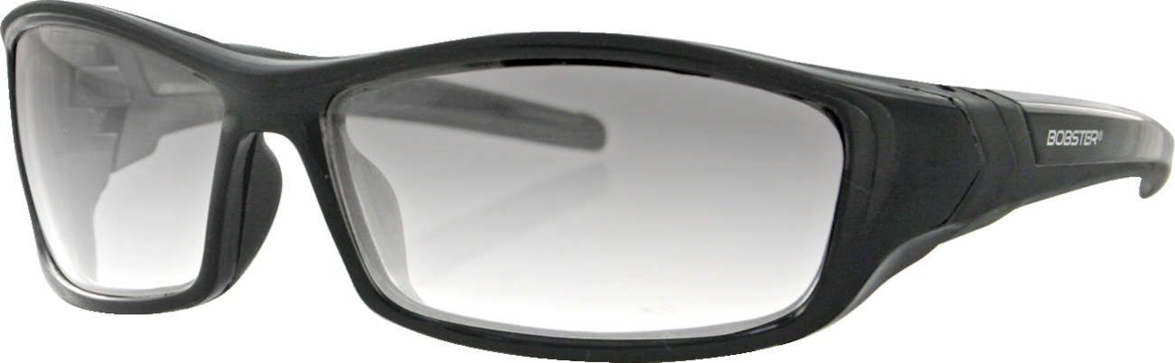 BOBSTER Hooligan Sunglasses - Gloss Black / Clear Photochromic Lens 2610-0349
