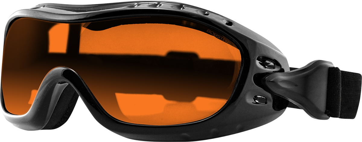 BOBSTER Night Hawk Goggle - Gloss Black / Amber Lens 2610-1399