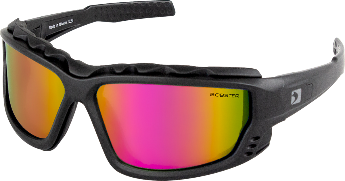 BOBSTER PCH Convertible Goggle - Black / Crimson/Pink/Yellow Mirror Lens 2601-4062