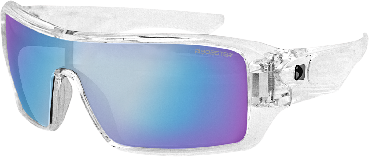 BOBSTER Paragon Sunglasses - Gloss White / Smoke Cyan Mirror Lens 2610-0804