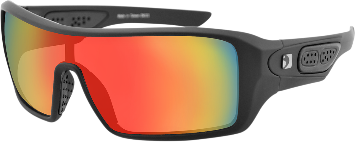 BOBSTER Paragon Sunglasses - Matte Black / Smoke Crimson Mirror Lens 2610-0803