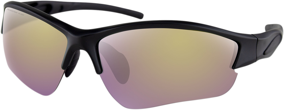 BOBSTER Rapid Sunglasses - Matte Black / Purple HD Yellow Revo Mirror Lens 2610-1268