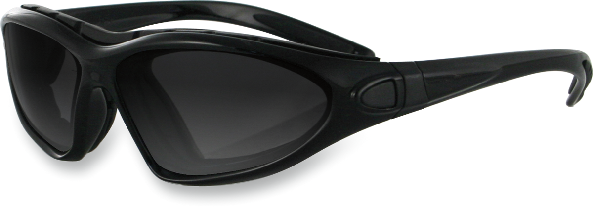 BOBSTER Road Master Convertible Sunglasses - Gloss Black / Smoke Photochromic Lens 2601-0499