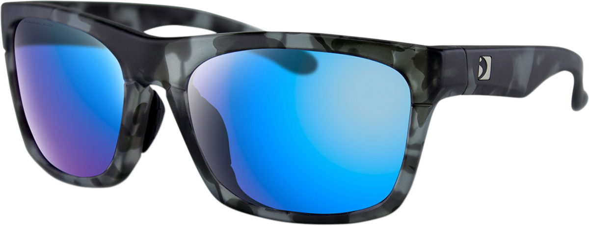 BOBSTER Route Sunglasses - Matte Gray / Purple HD Light Blue Revo Mirror Lens 2610-1205