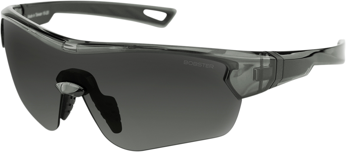 BOBSTER Stella Sunglasses - Gloss Clear Gray / Smoke Lens 2610-1396