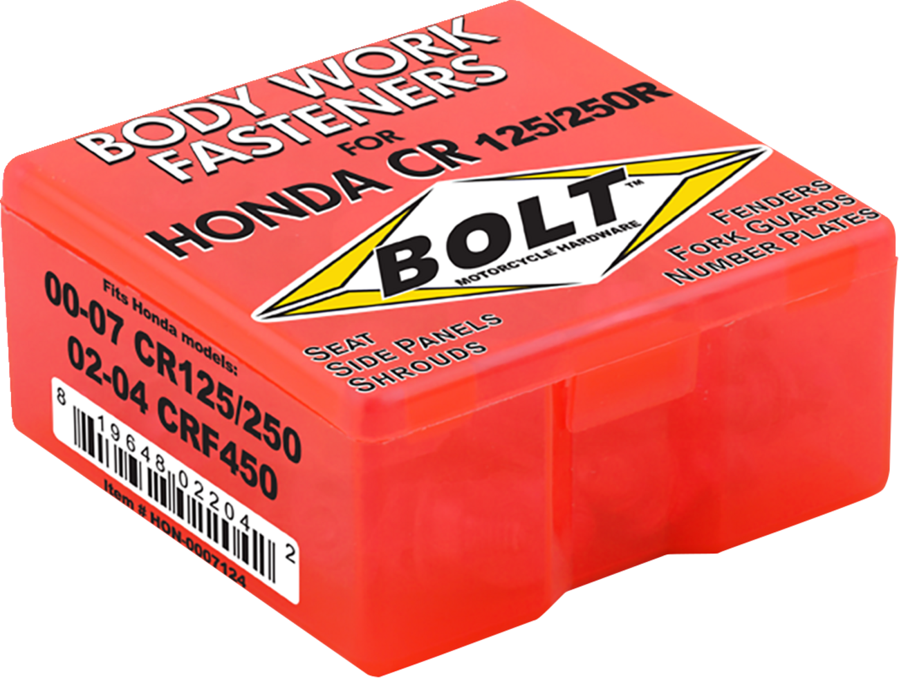 BOLT Body Work Fastener Kit - '00-'07 Honda CR 2401-0718