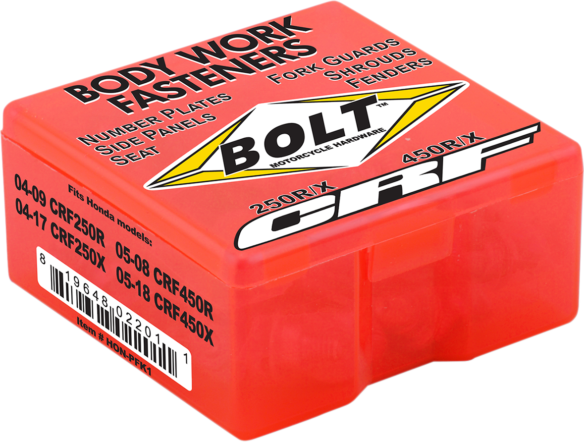 BOLT Body Work Fastener Kit - '04-'18 Honda CRF 2401-1077
