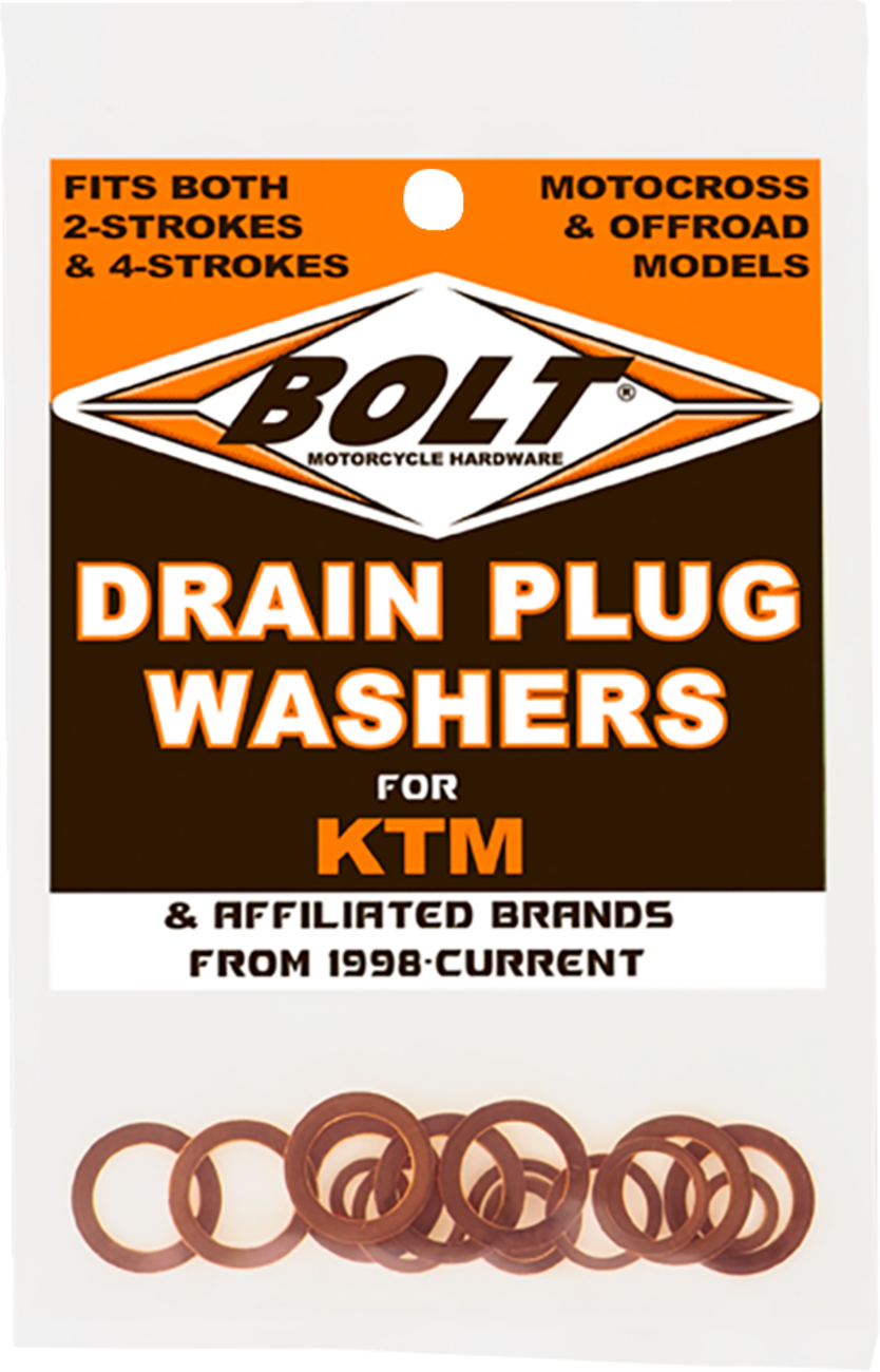 BOLT Drain Plug Washer Kit - 0920-0154