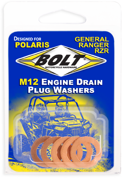BOLT Engine Drain Plug Washer 5/pk - RZR-CPR12